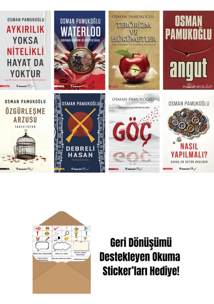 Osman Pamukoğlu 8 Kitap Seti + Okuma Sticker'ları