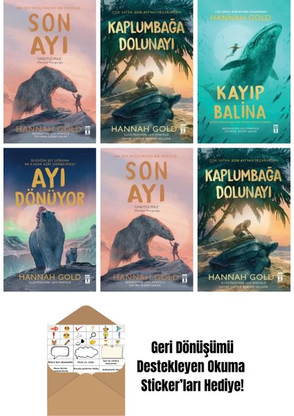 Hannah Gold 6 Kitap Seti + Okuma Sticker'ları