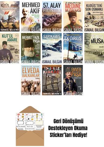 Ismail Bilgin 13 Kitap Seti + Okuma Sticker'ları