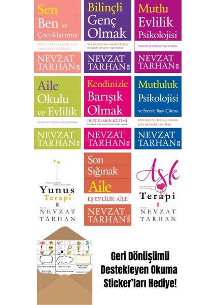 Nevzat Tarhan 9 Kitap Seti + Okuma Sticker'ları