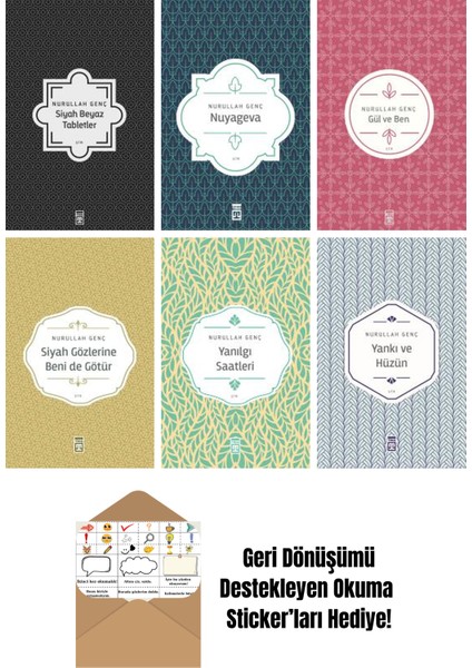 Nurullah Genç 6 Kitap Seti + Okuma Sticker'ları