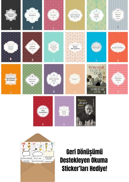 Nurullah Genç 21 Kitap Seti + Okuma Sticker'ları