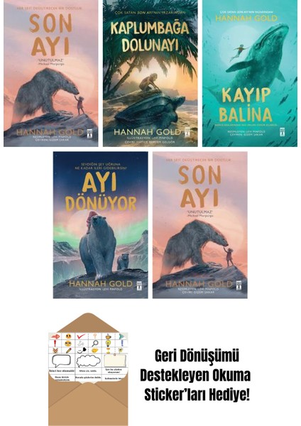 Hannah Gold 5 Kitap Seti + Okuma Sticker'ları