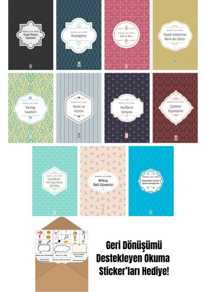 Nurullah Genç 11 Kitap Seti + Okuma Sticker'ları