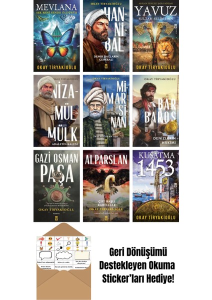 Okay Tiryakioğlu 9 Kitap Seti + Okuma Sticker'ları