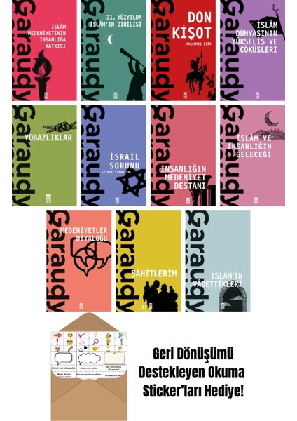 Roger Garaudy 11 Kitap Seti + Okuma Sticker'ları