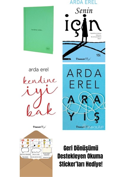 Arda Erel 4 Kitap Seti + Okuma Sticker'ları