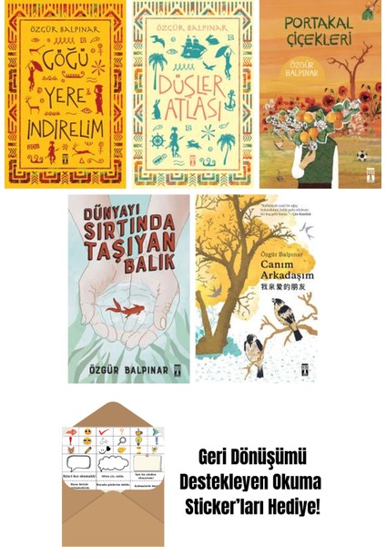 Özgür Balpınar 5 Kitap Seti + Okuma Sticker'ları
