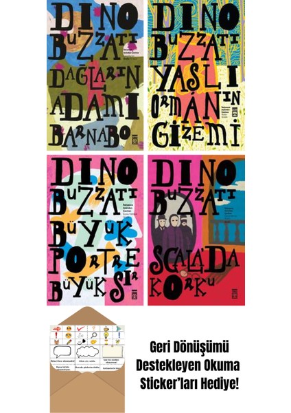 Dino Buzzati 4 Kitap Seti + Okuma Sticker'ları