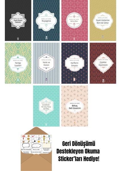 Nurullah Genç 10 Kitap Seti + Okuma Sticker'ları