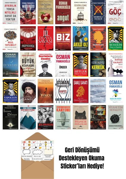 Osman Pamukoğlu 35 Kitap Seti + Okuma Sticker'ları