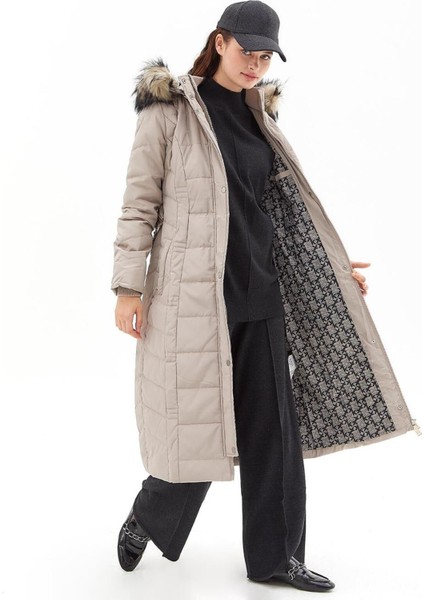 KA-A23-27006 Kayra Kaz Tüyü Mont indirimleri