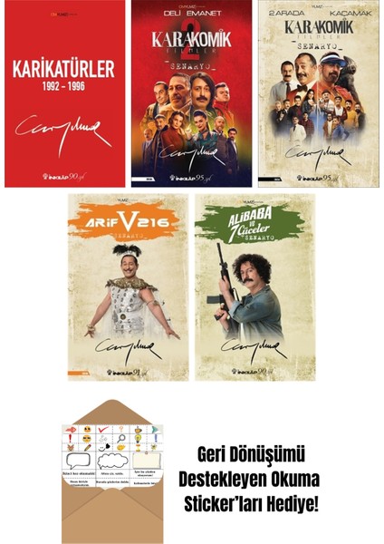 Cem Yılmaz Budan 5 Kitap Seti + Okuma Sticker'ları