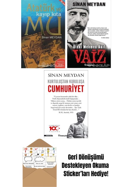 Sinan Meydan 3 Kitap Seti + Okuma Sticker'ları