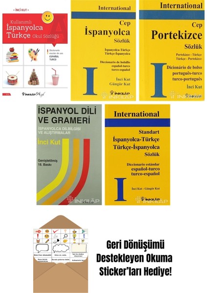 Inci Kut 5 Kitap Seti + Okuma Sticker'ları