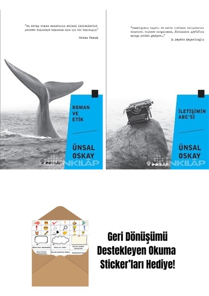 Ünsal Oskay 2 Kitap Seti + Okuma Sticker'ları