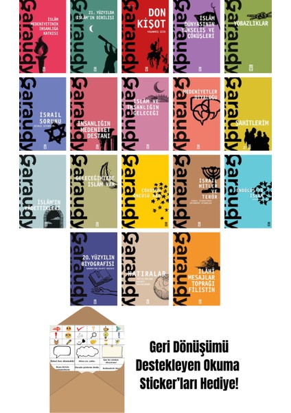 Roger Garaudy 18 Kitap Seti + Okuma Sticker'ları