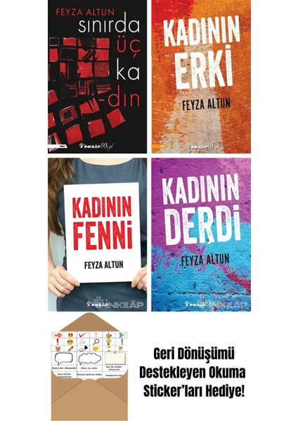Feyza Altun 4 Kitap Seti + Okuma Sticker'ları
