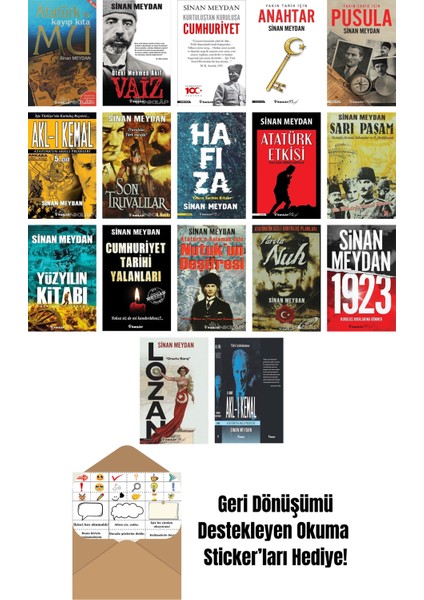 Sinan Meydan 17 Kitap Seti + Okuma Sticker'ları