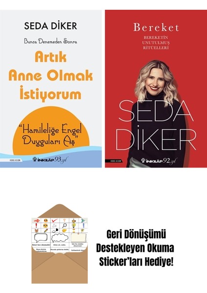 Seda Diker 2 Kitap Seti + Okuma Sticker'ları
