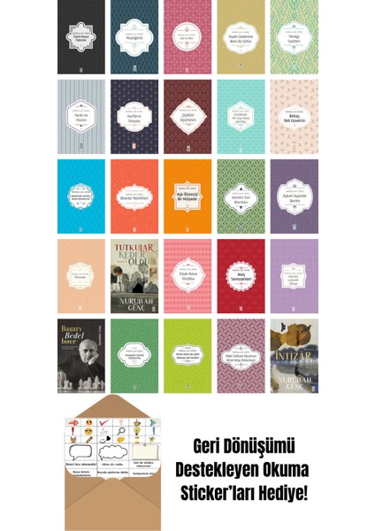 Nurullah Genç 25 Kitap Seti + Okuma Sticker'ları