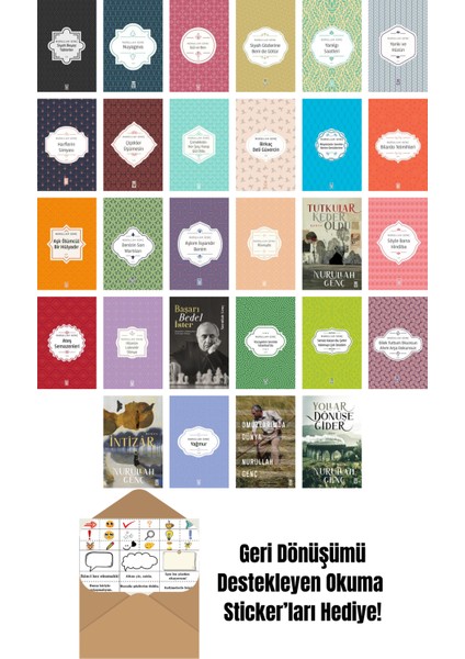 Nurullah Genç 28 Kitap Seti + Okuma Sticker'ları