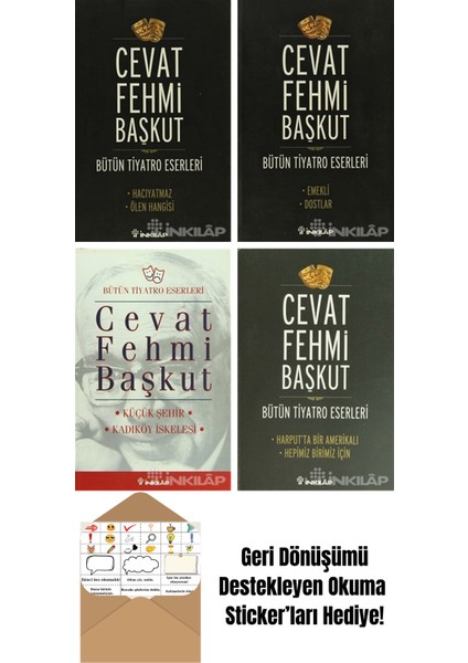Cevat Fehmi Başkut 4 Kitap Seti + Okuma Sticker'ları