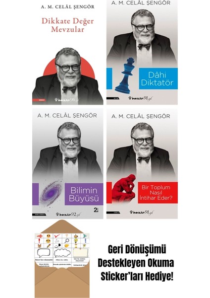 A.m. Celal Şengör 4 Kitap Seti + Okuma Sticker'ları