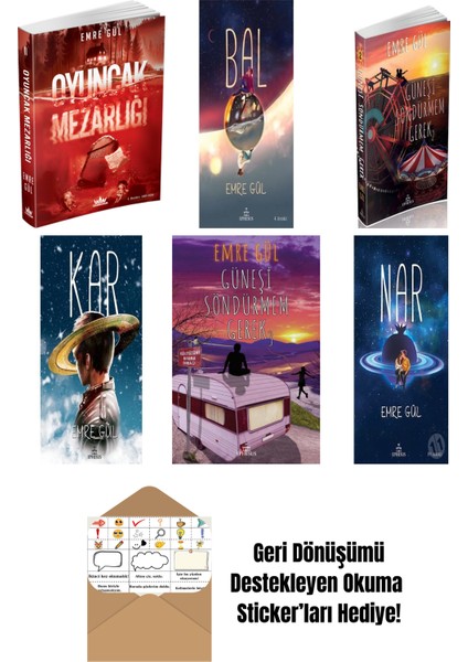 Emre Gül 6 Kitap Seti + Okuma Sticker'ları