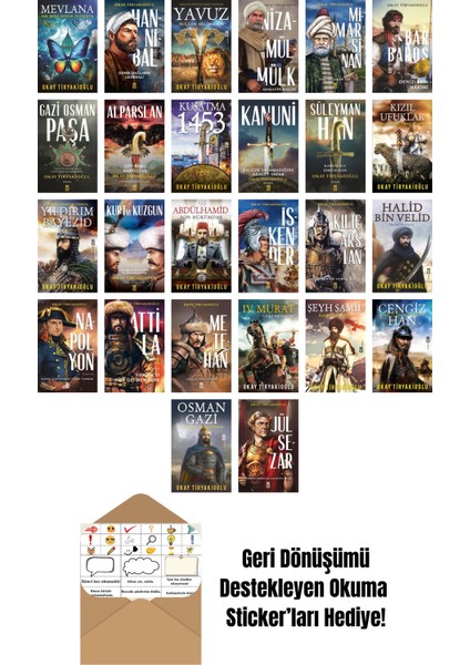 Okay Tiryakioğlu 26 Kitap Seti + Okuma Sticker'ları