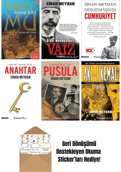 Sinan Meydan 6 Kitap Seti + Okuma Sticker'ları