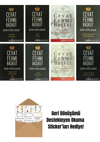 Cevat Fehmi Başkut 8 Kitap Seti + Okuma Sticker'ları