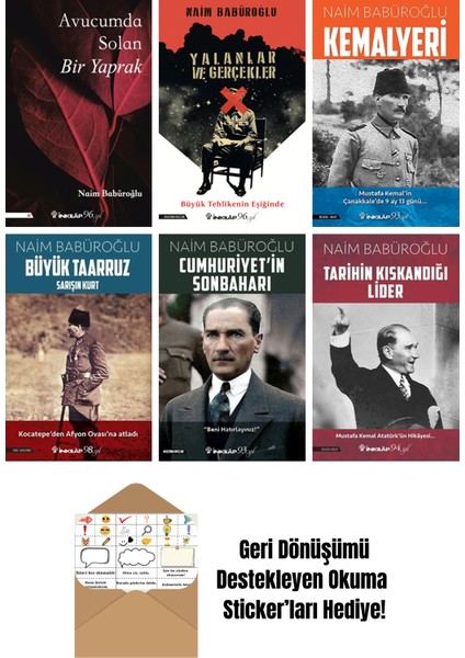 Naim Babüroğlu 6 Kitap Seti + Okuma Sticker'ları