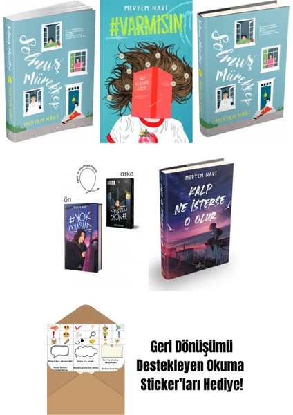 Meryem Nart 5 Kitap Seti + Okuma Sticker'ları