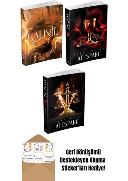 Ceren Melek 3 Kitap Seti + Okuma Sticker'ları