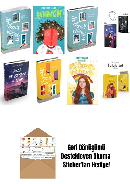 Meryem Nart 8 Kitap Seti + Okuma Sticker'ları
