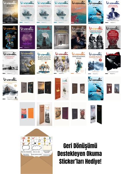 33 Kitap Seti + Okuma Sticker'ları - Zülfü Livaneli