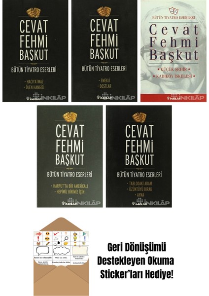 Cevat Fehmi Başkut 5 Kitap Seti + Okuma Sticker'ları