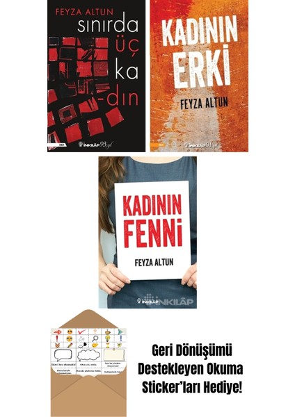 Feyza Altun 3 Kitap Seti + Okuma Sticker'ları