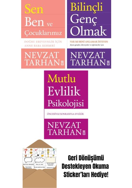 Nevzat Tarhan 3 Kitap Seti + Okuma Sticker'ları