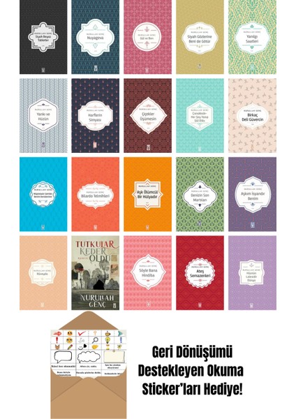 Nurullah Genç 20 Kitap Seti + Okuma Sticker'ları