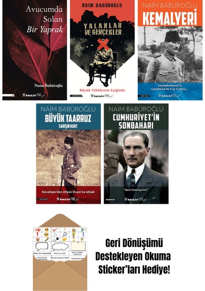Naim Babüroğlu 5 Kitap Seti + Okuma Sticker'ları