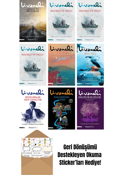 9 Kitap Seti + Okuma Sticker'ları - Zülfü Livaneli