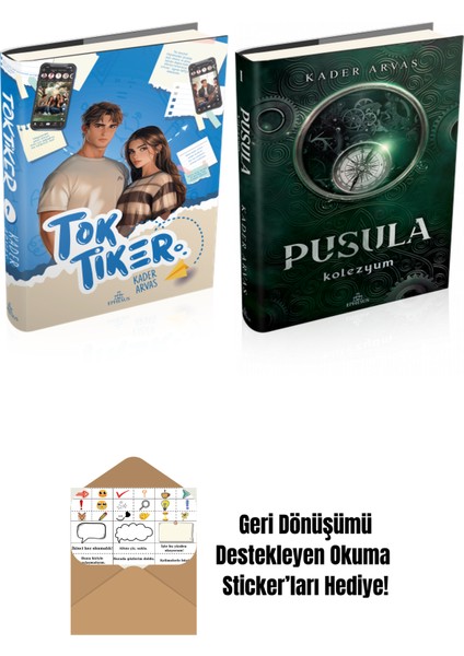 Kader Arvas 2 Kitap Seti + Okuma Sticker'ları