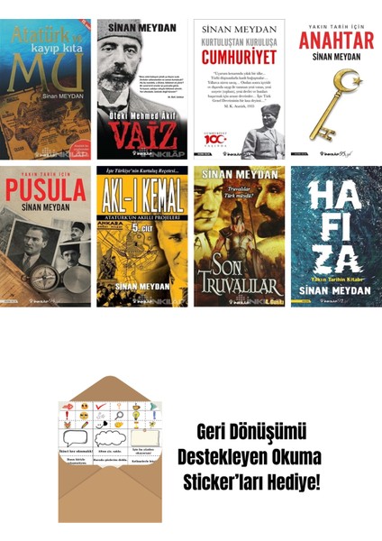Sinan Meydan 8 Kitap Seti + Okuma Sticker'ları