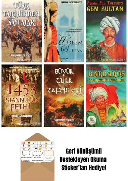 Feridun Fazıl Tülbentçi 6 Kitap Seti + Okuma Sticker'ları