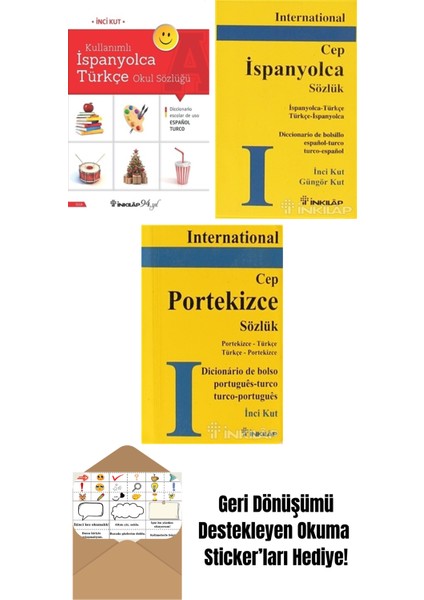 Inci Kut 3 Kitap Seti + Okuma Sticker'ları