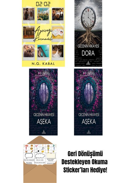 N. G. Kabal 4 Kitap Seti + Okuma Sticker'ları