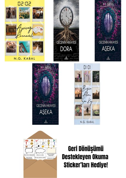 N. G. Kabal 5 Kitap Seti + Okuma Sticker'ları