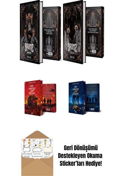 Özge Naz 4 Kitap Seti + Okuma Sticker'ları